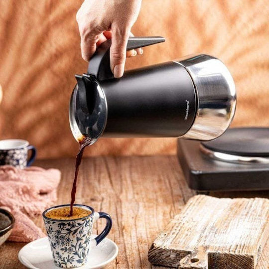 Klausberg Inox Espresso Pot Black