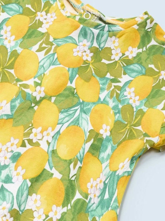 Kinder-Set mit Shorts Sommer 3Stück Gelb Mimosa