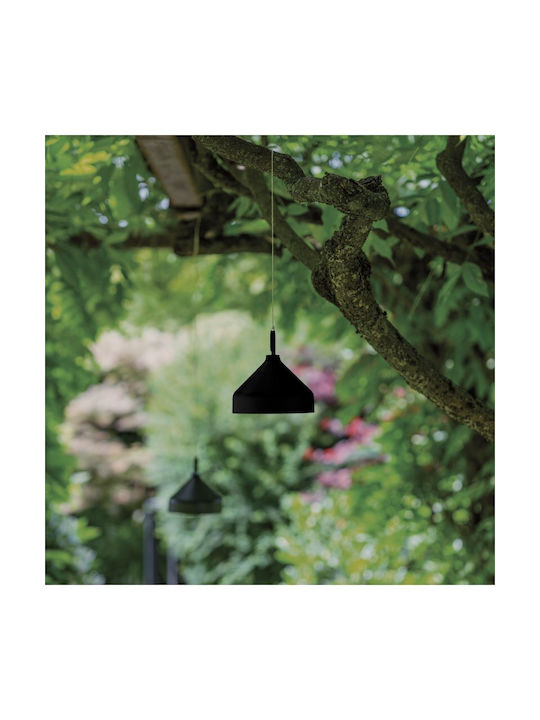 Zafferano Waterproof Outdoor Hanging Ceiling Light with Integrated LED in Black Color LD1091D3