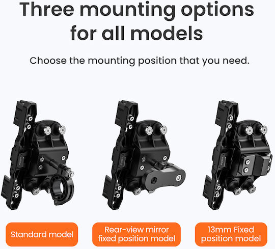 Loboo Motorcycle Cellphone Mount with Clip for Mirror