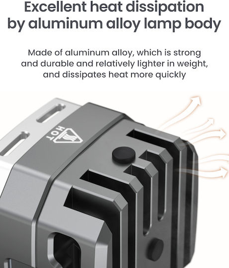 Loboo L12t High&low Beam Auxiliary Lights – Pair