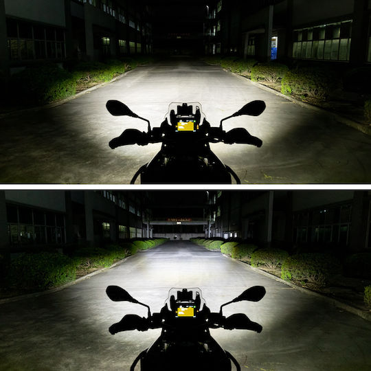 Loboo L16 Motorcycle Auxiliary Lights – 19000lm High & Low Beam Leds 3-mode Warning