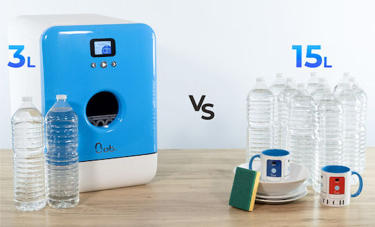 Daan Tech Ελεύθερο Πλυντήριο Πιάτων για 3 Σερβίτσια Π34xY49εκ. Πράσινο BOB