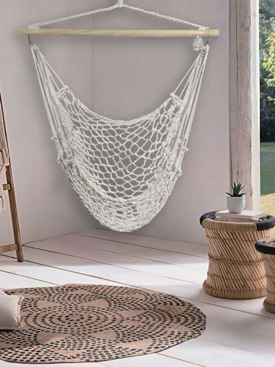 Αιώρα Δικτυωτή Μπεζ 100x100x120εκ. Αιώρα Δικτυωτή Μπεζ 100x100x120εκ.