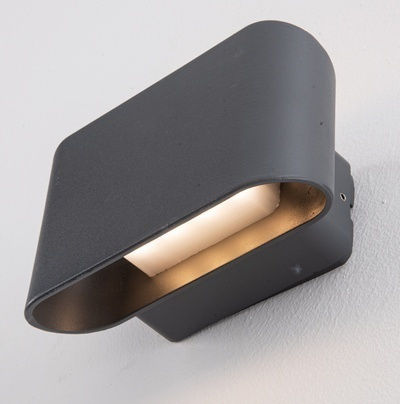 Zambelis Lights Стенен Външен Плафон LED IP54 11W с Топло бяло Светлина Двоен лъч 10x16x7.7εκ.