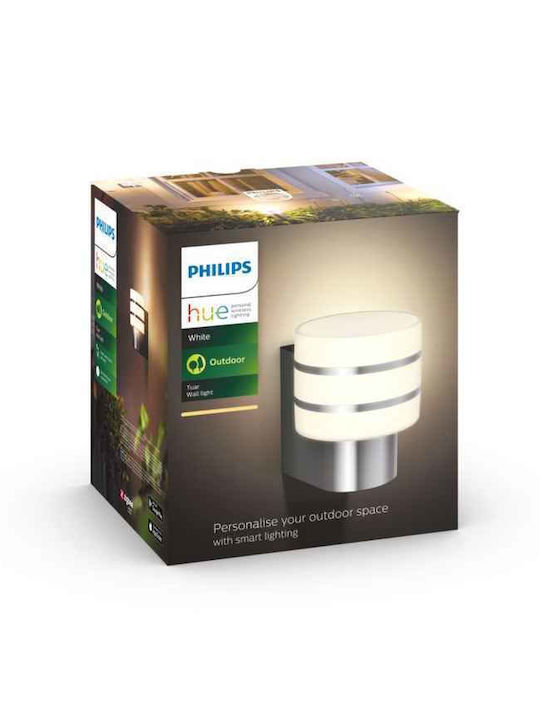 Philips Tuar Wall-Mounted Outdoor Ceiling Light E27 IP44 18.5x15x17.9εκ.