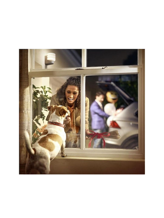Philips Tuar Wall-Mounted Outdoor Ceiling Light E27 IP44 18.5x15x17.9εκ.