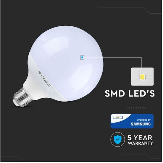 V-TAC LED Bulb 18W 120mm For E27 Socket And G120 Shape Cool White 2000lm
