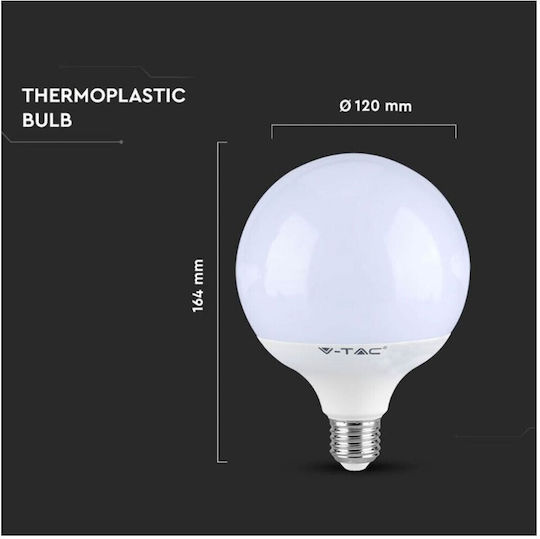 V-TAC LED Bulb 18W 120mm For E27 Socket And G120 Shape Cool White 2000lm