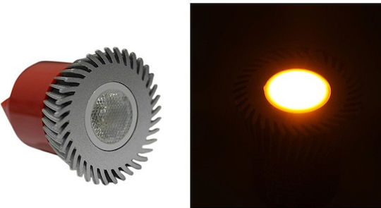 Adeleq Bec LED 3W pentru Soclu GU5.3 și Formă MR16 Portocaliu