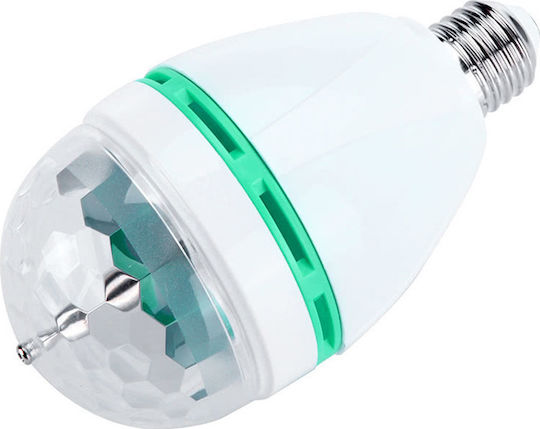 Λάμπα LED 3W 77mm για Ντουί E27 RGB 240lm
