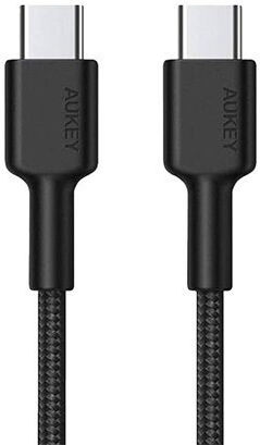 Aukey USB 2.0 Cable USB-C male - USB-C 60W Μαύρο 0.9m CB-CD45