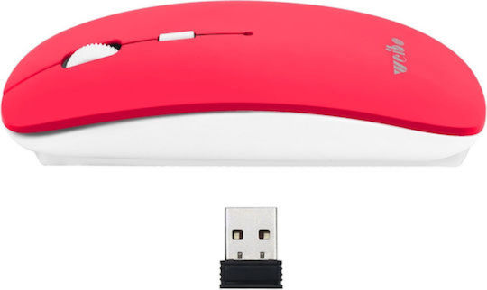 Weibo RF-5084B Ασύρματο Gaming Ποντίκι 3200 DPI Κόκκινο