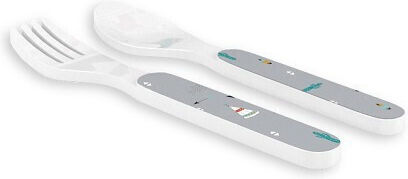 Interbaby Σετ Φαγητού Indio από Μελαμίνη Γκρι 5τμχ