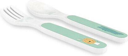 Interbaby Melamine Baby and Kids Feeding Set Green 5 Pieces