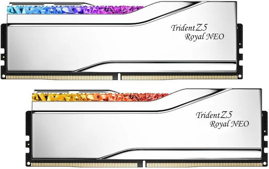 G.Skill Trident Z5 Royal DDR5 64GB RAM με 2x32GB Modules και Ταχύτητα 6000 για Desktop