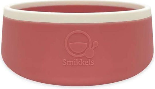 Smikkels Παιδικό Μπωλ Φαγητού από Σιλικόνη Ροζ