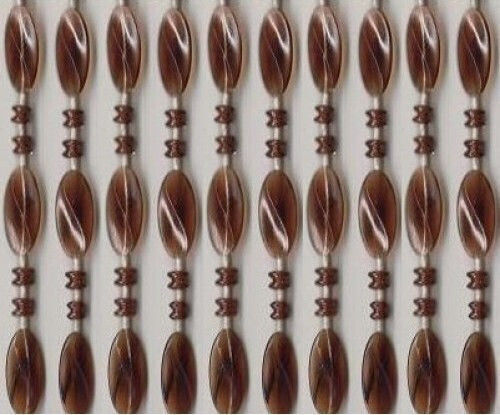 Sidirela Plastic Door Curtain Cognac-Transparent 120x220cm