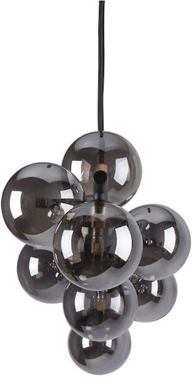 TK Lighting Estera Κρεμαστό Φωτιστικό Καφέ LED Ράγα 116εκ.