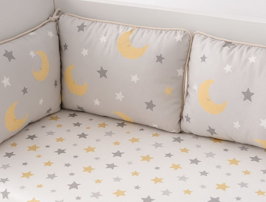 Beboulino Πάντα Κλασική Moon Stars Grey 60x120cm