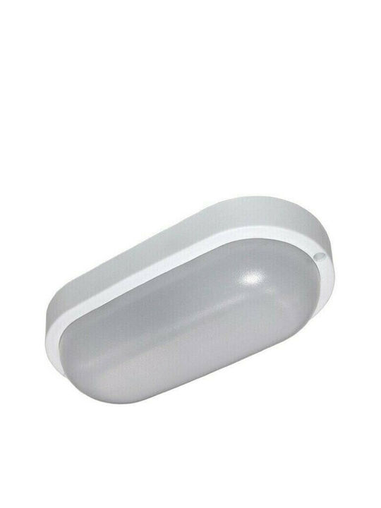 Adeleq Επιτοίχια Χελώνα Εξωτερική LED IP54 18W με Φυσικό Λευκό Φως 26x13.5εκ.