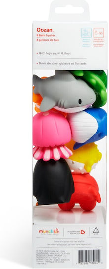 Munchkin Squirtin' Ocean Friends Water Faces for 9++ Months 8pcs