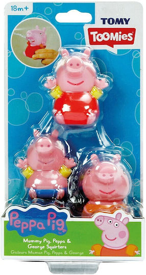 Tomy Toomies Peppa Pig Squirters Water Faces for 18++ Months (Various Designs/Assortment of Designs) 3pcs