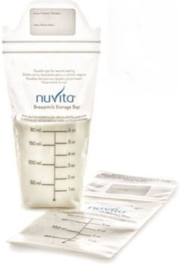 Nuvita Breast Milk Storage Bags 180ml 25 Pieces