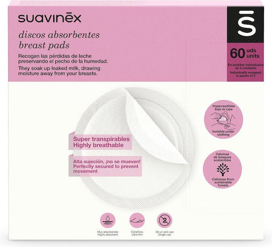 Suavinex Επιθέματα Στήθους 60τμχ