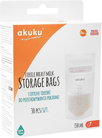 Akuku Pungi De Depozitare A Laptelui Matern 160ml 30 Buc
