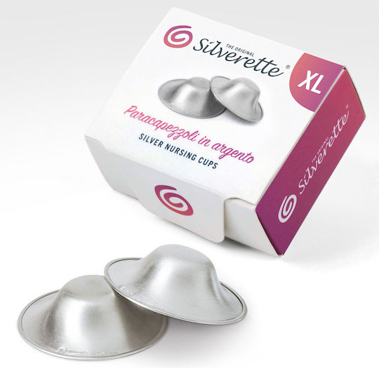 Silverette Waschbare Muscheln / Becher XL Brustwarzenkügelchen 2 Stück