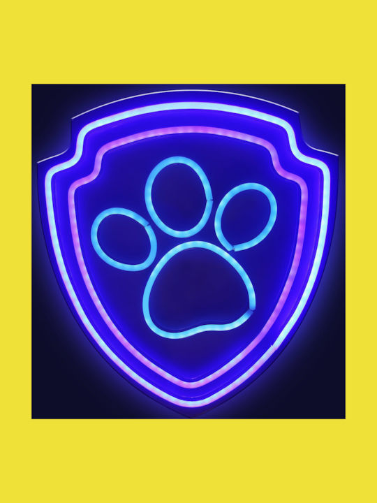 Paw Patrol Παιδικό Φωτιστικό Τοίχου Led Πλαστικό