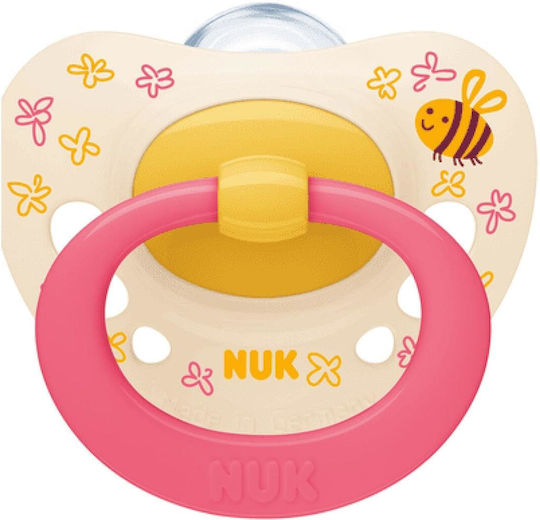Nuk Signature Orthodontic Pacifier Silicone with Case Bees - N/A for 6-18 months