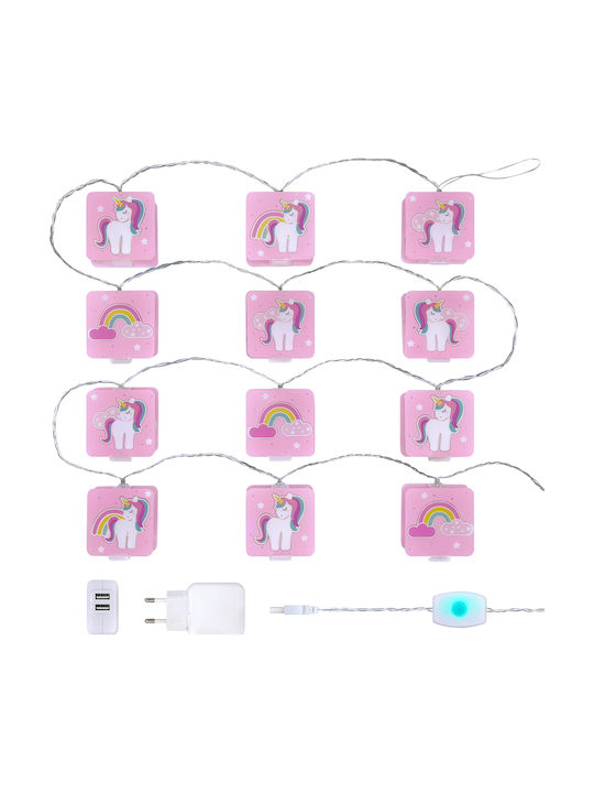 Ango Παιδική Φωτιστική Γιρλάντα Unicorns