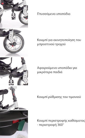 Lorelli Speedy 360º Convertible with Parental Handle for 1-3 Years Red