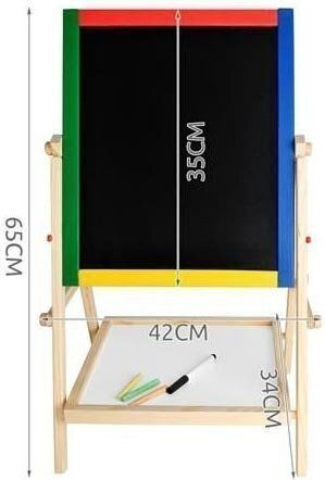 Kruzzel Double Sided Floor Markerboard / Blackboard 34x65x65cm