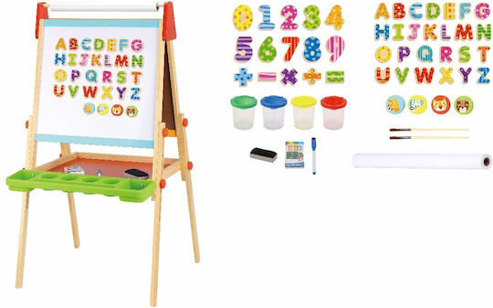 Tooky Toys Πίνακας Μαγνητικός / Μαρκαδόρου Διπλής Όψης Επιδαπέδιος 56x54x120εκ.