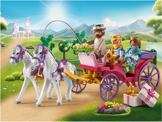 Playmobil Princess Magic Plimbare cu Caleașca Prințesei pentru 4