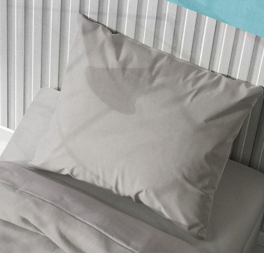 Dimcol Solid Детска калъфка за възглавница от 100% памук 496 Elephant 35x45см.