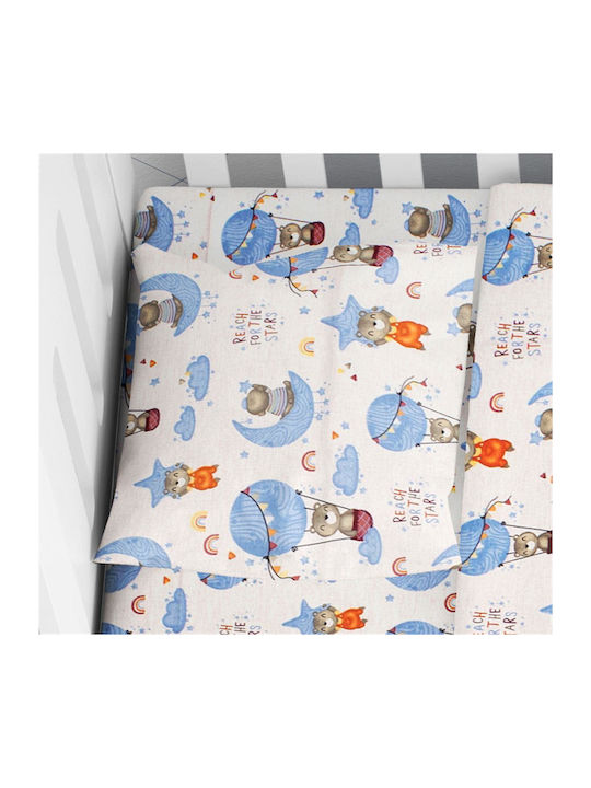 Dimcol Reach Stars Baby Cotton Pillowcase 35x45cm