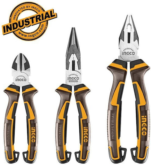 Ingco Pliers set Electrician Length 200mm 3pcs