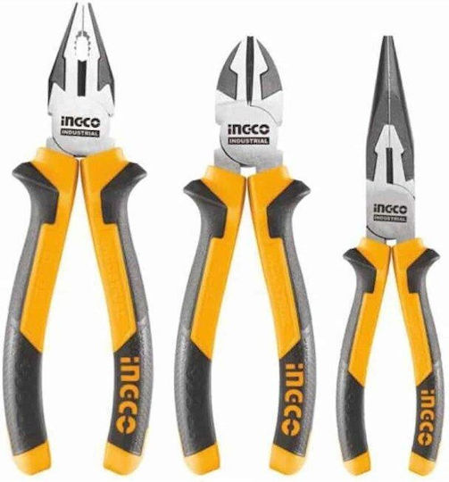 Ingco Pliers set Electrician Length 200mm 3pcs