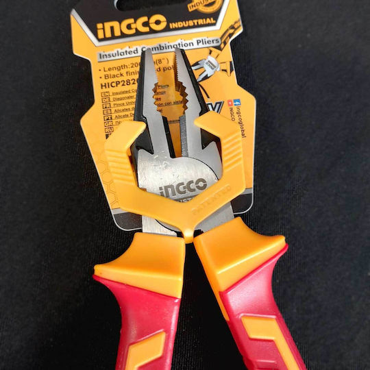 Ingco Plier Straight Electrician Length 200mm
