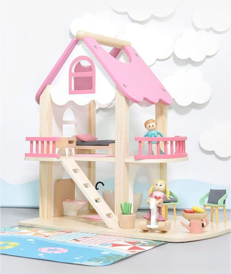 Zita Toys Ξύλινο Κουκλόσπιτο