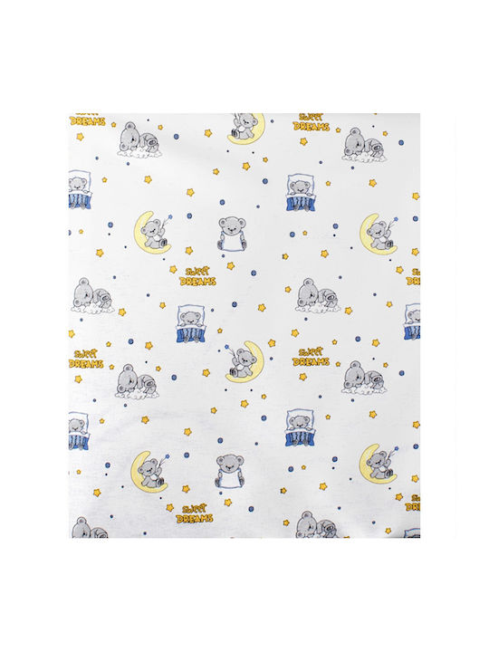 Dimcol Sweet Dreams 554 Cotton Swaddle Wrap White 80x80cm.