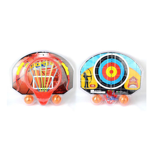 Zita Toys Παιδική Μπασκέτα Εξωτερικού και Εσωτερικού Χώρου Πόρτας με Μπάλα