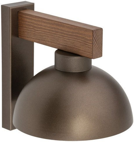 TK Lighting Leuchte Wand mit Fassung E27 Braun 18x200cm