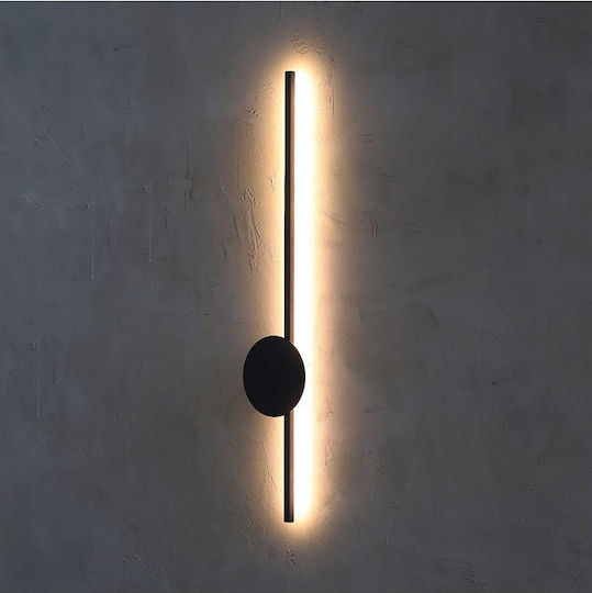 TK Lighting Modern Lamp Wall with Integrated LED and Natural White Light Brown 17x17x45cm