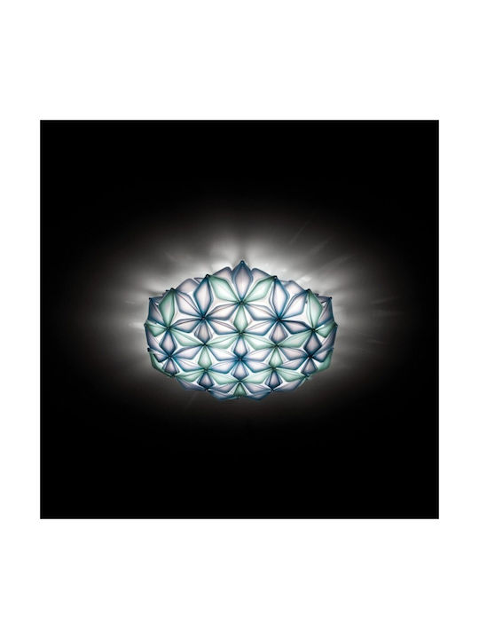 Slamp La Vie Large Modern Lamp Wall with Socket E27 Silver 74x74x21cm