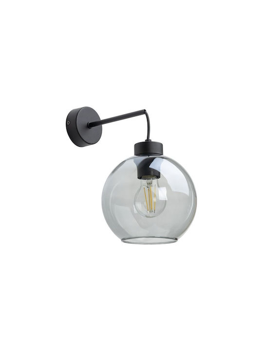 TK Lighting Cubus Φωτιστικό Τοίχου με Ντουί E27 Μαύρο 18x28εκ.